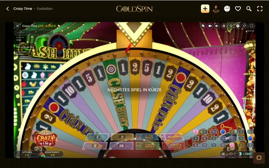 GoldSpin Crazytime