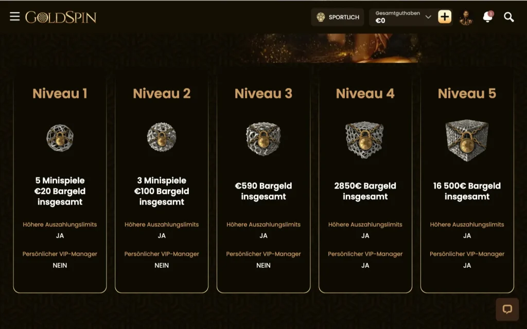 GoldSpin VIP Club