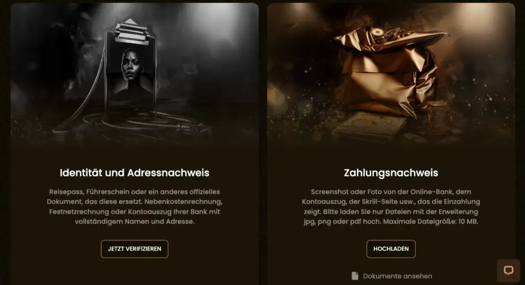 GoldSpin Verifizierung
